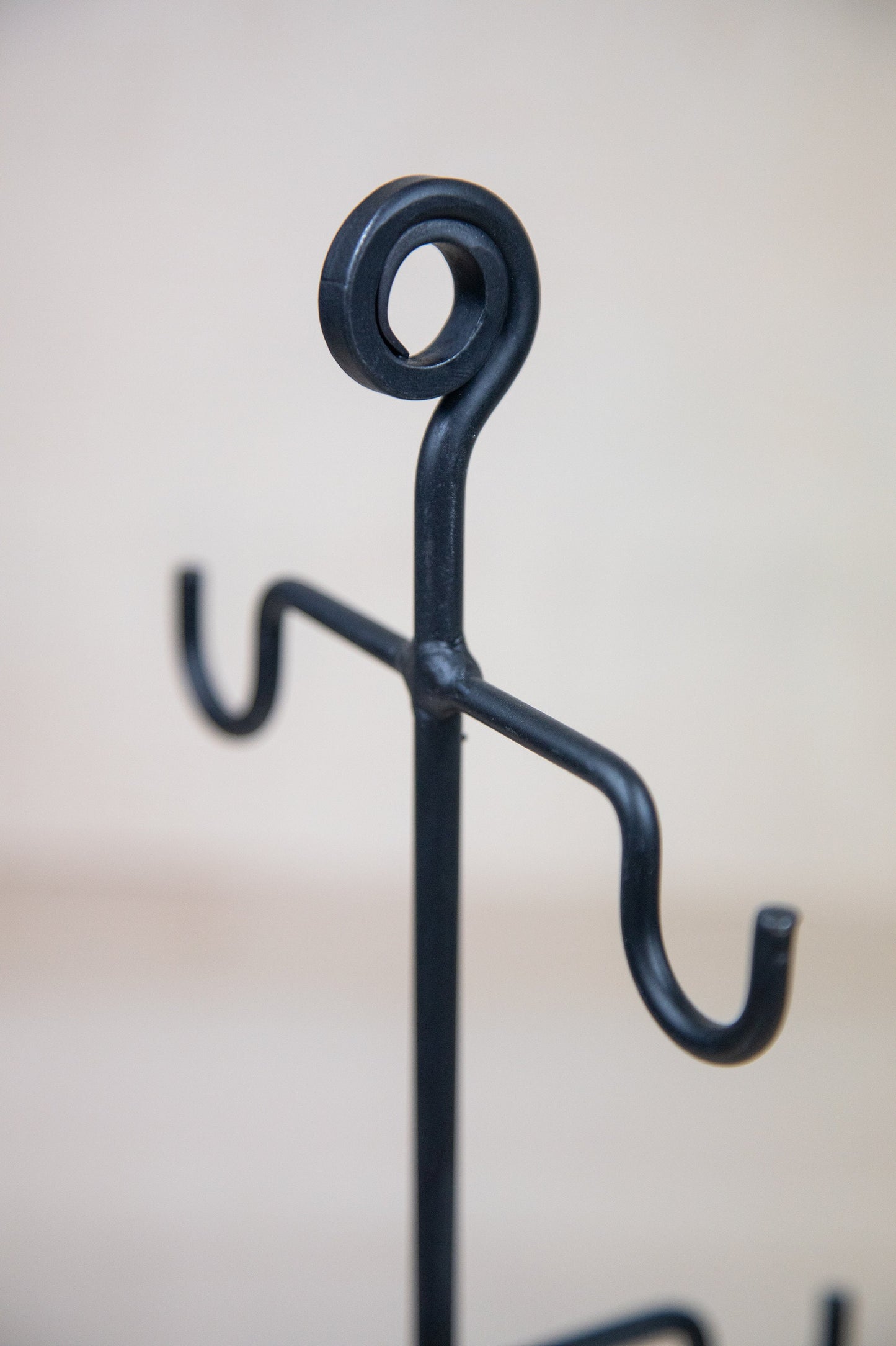 Wrought Iron 4 Coffee Mug & Tea Cup Rack Holder-Amish Made