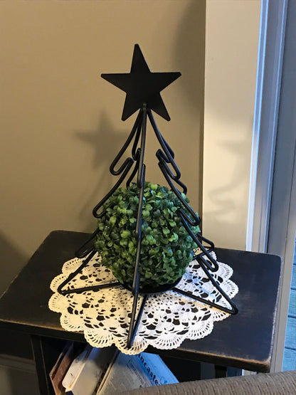 Black Wrought Iron Metal Christmas Tree - 3 Sizes - Amish Handmade