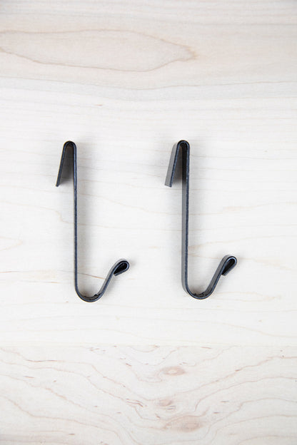 Flat Iron Hooks - Pot Rack or Utensil Bar - Amish made - Multipacks available