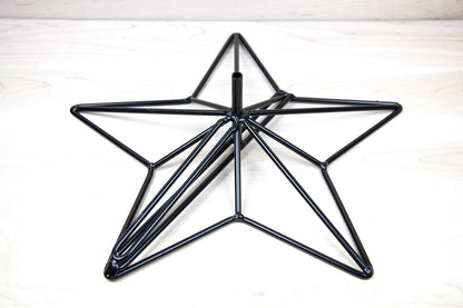 Flag Holder Stand Base - Wrought Iron - Amish Made - Powder Coated