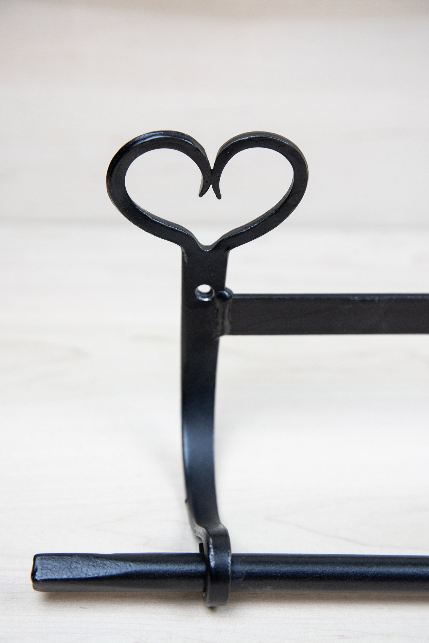 Heart Paper Towel Holder - wrought iron - Amish made