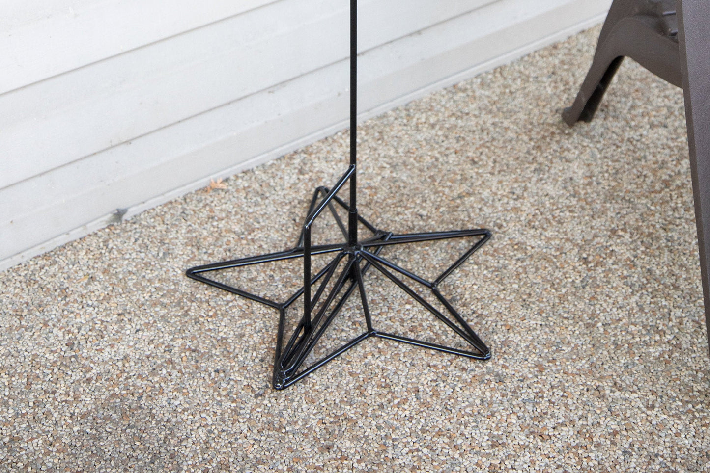 Flag Holder Stand Base - Wrought Iron - Amish Made - Powder Coated