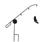 Wrought Iron Fishing Pole- Garden Decor- Amish Made