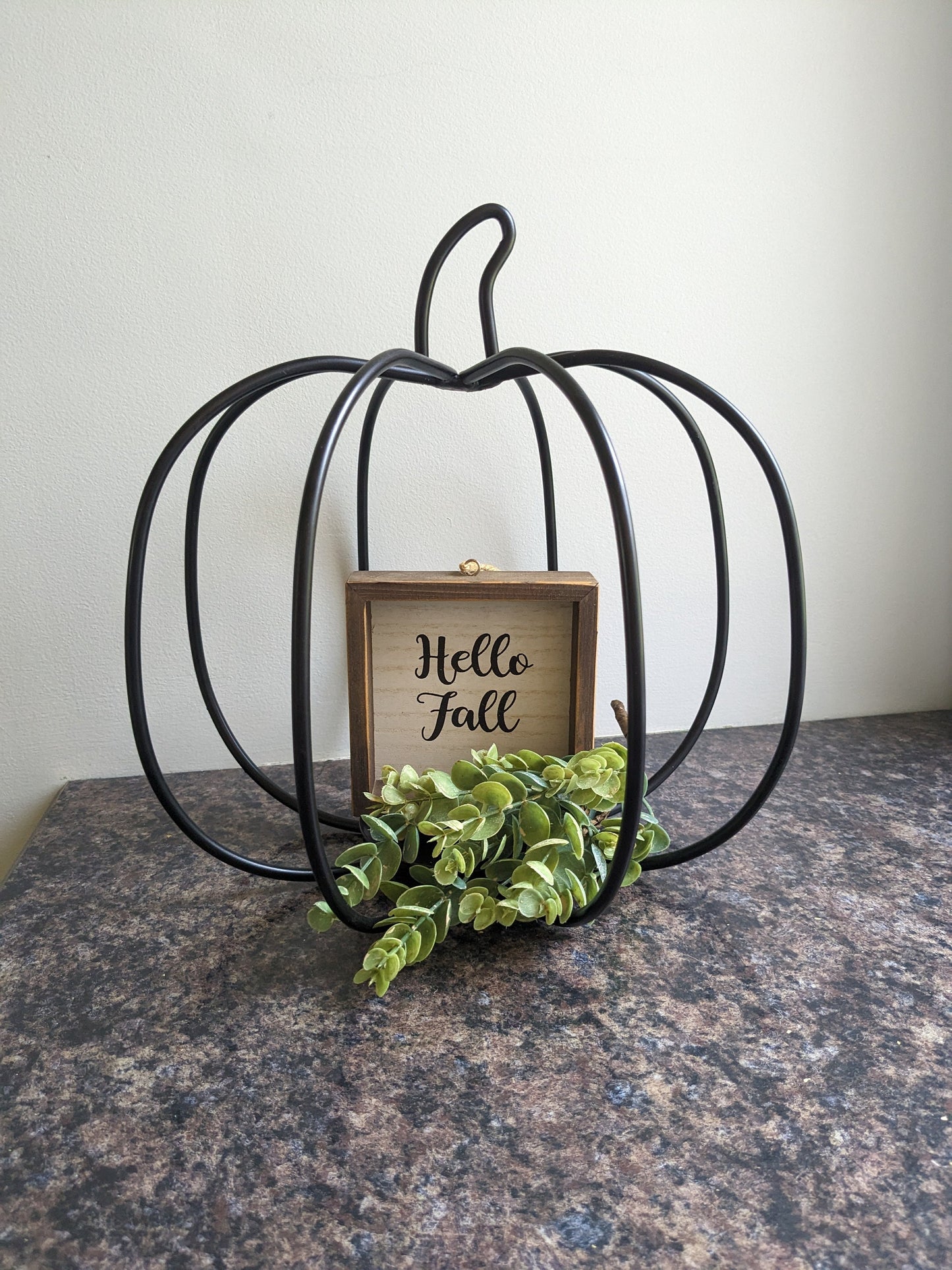 Decorative Wrought Iron 3D Pumpkin - Small, Medium, Large - Amish made