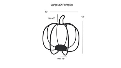 Decorative Wrought Iron 3D Pumpkin - Small, Medium, Large - Amish made