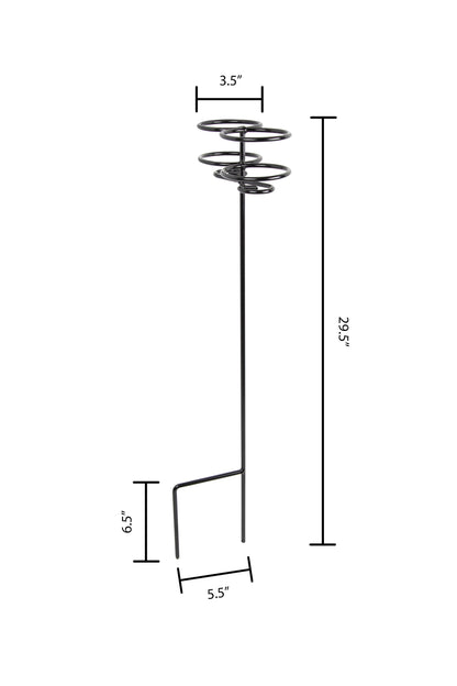 Wrought Iron Single or Double Bottle Holder, Amish Made