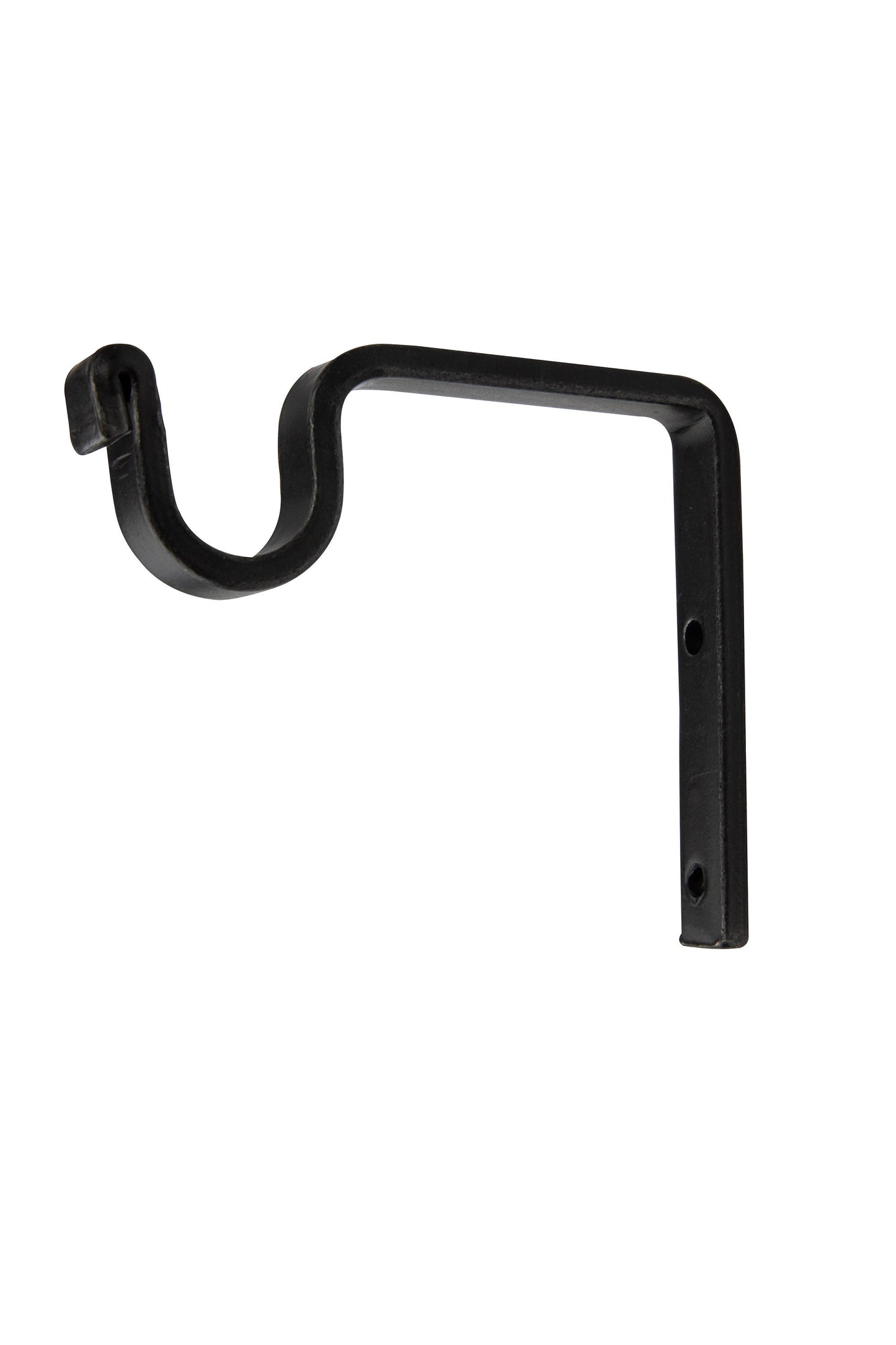 Wrought Iron Single Curtain Rod hook (Set of 2)- Amish Made