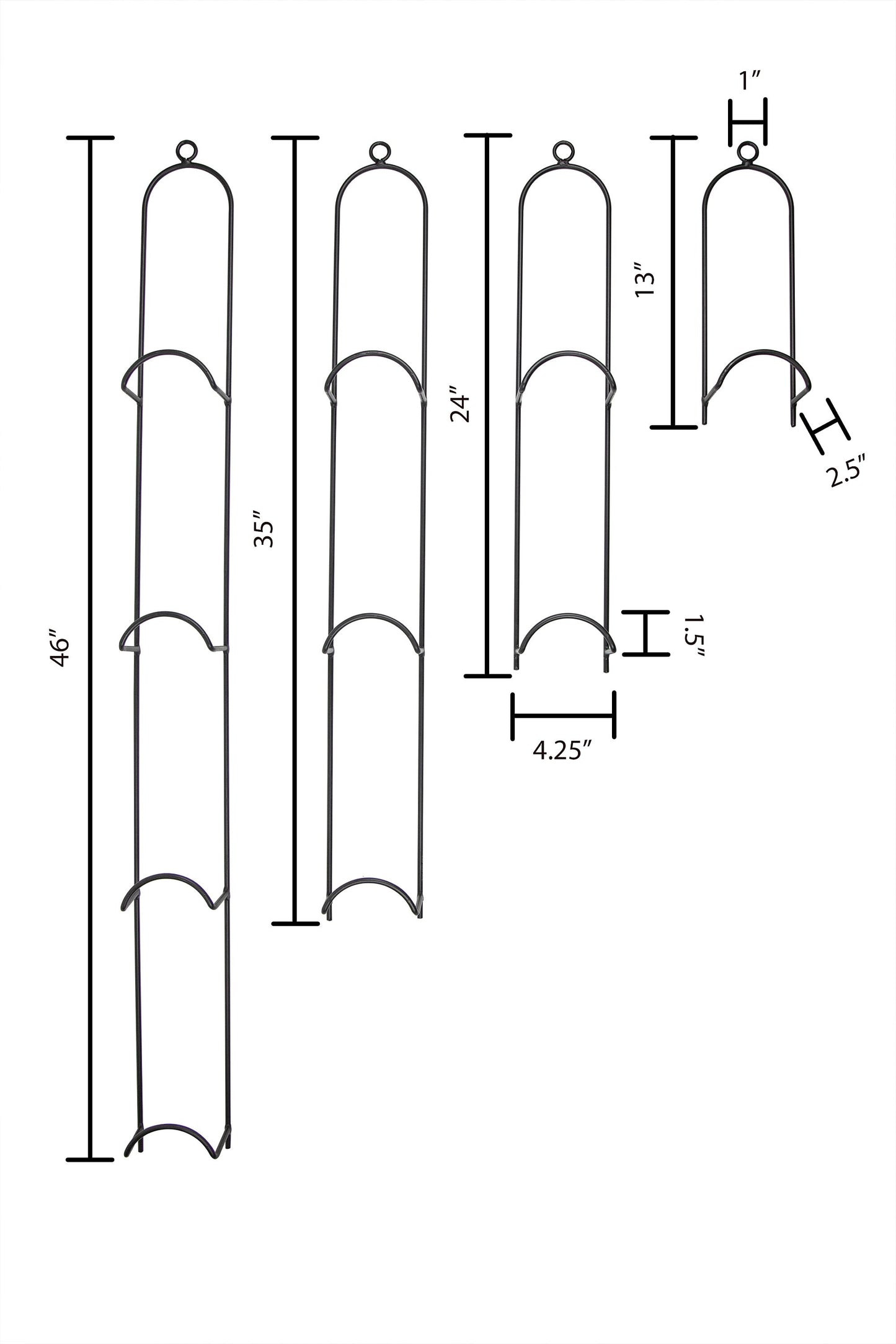 Wrought Iron Hanging Plate Holder- Amish Made