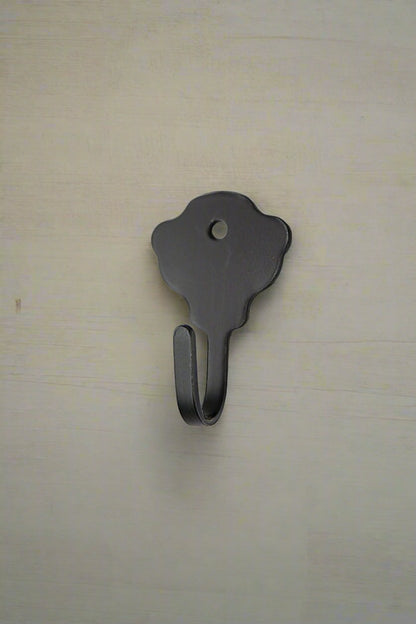 Star, Heart, Key Hook with Ring, Rustic Wall Mount - Amish Made in USA