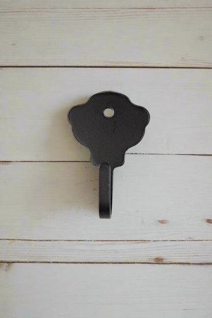 Star, Heart, Key Hook with Ring, Rustic Wall Mount - Amish Made in USA