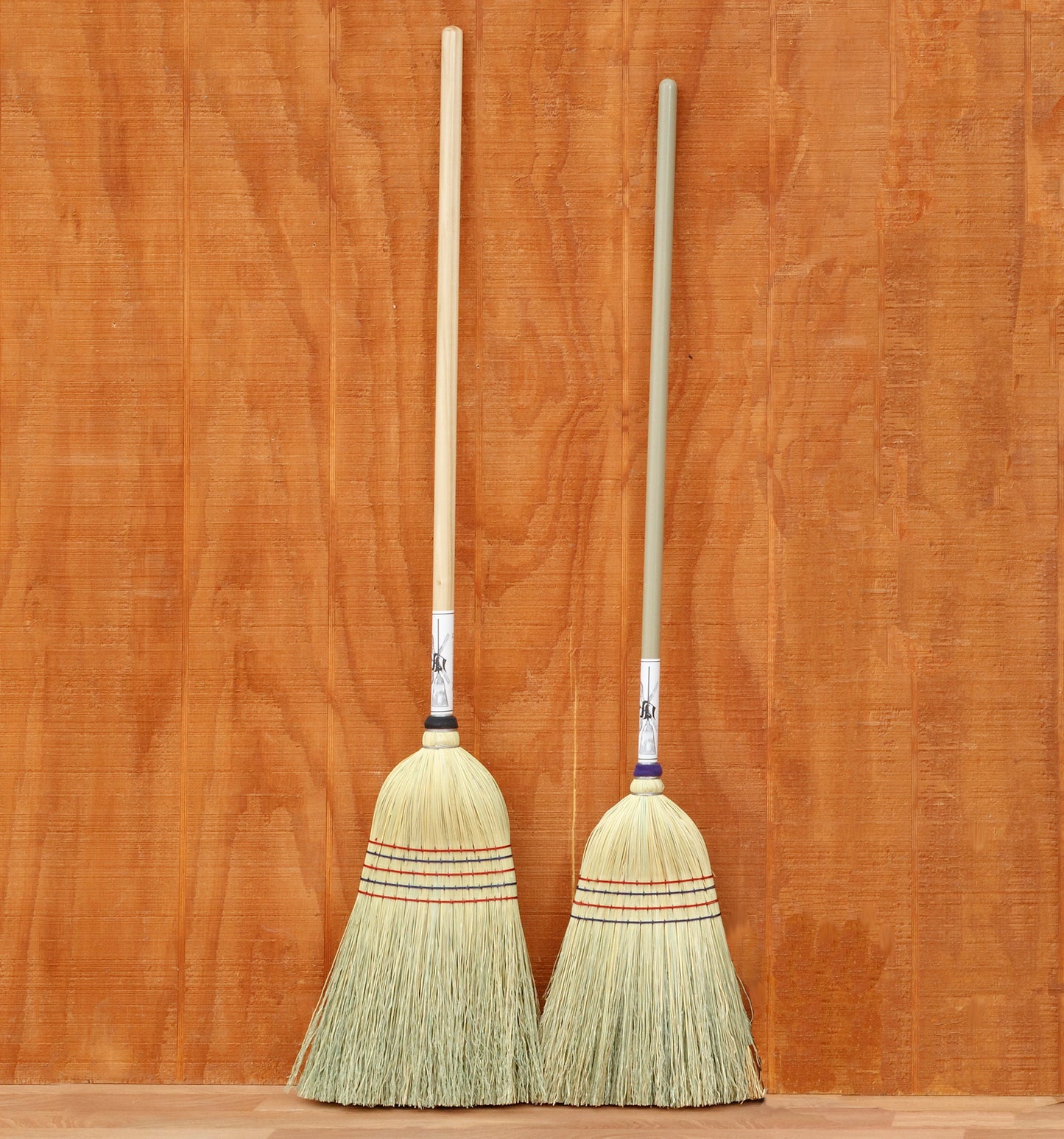 Amish Made High Quality Kitchen and Barn Broom - Handmade Corn Brooms - Small & large