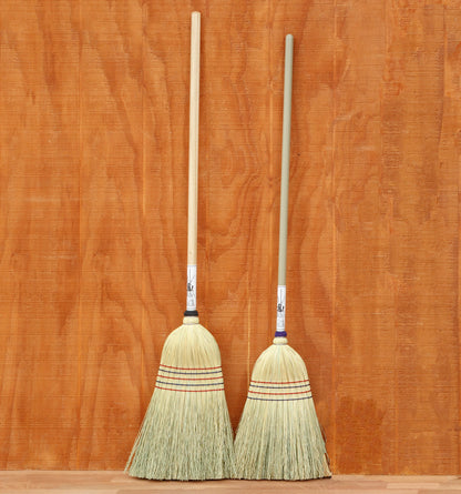 Amish Made High Quality Kitchen and Barn Broom - Handmade Corn Brooms - Small & large