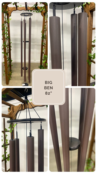 Large Wind Chimes - 1.5" round Aluminum Tubes - various sizes - Amish made