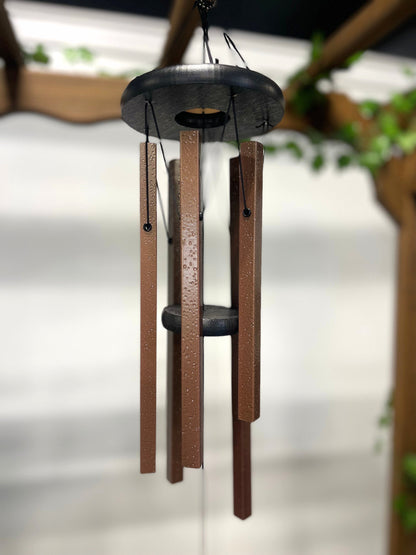 Aluminum Wind Chime - 25" - 1/2" copper square tubes- Eco friendly - Amish made!