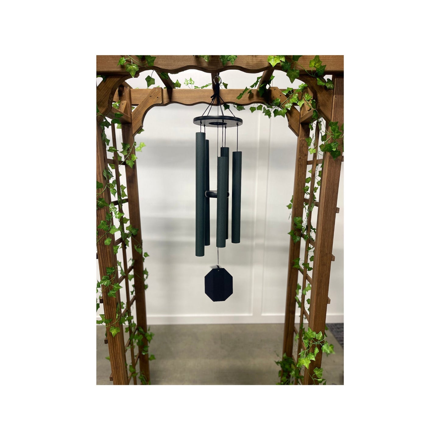 Wind Chimes, Jade Aluminum Tubes, Outdoor Decor, Amish Handcrafted, Ozark echoes series, Jade