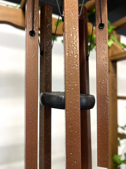 Aluminum Wind Chime - 25" - 1/2" copper square tubes- Eco friendly - Amish made!