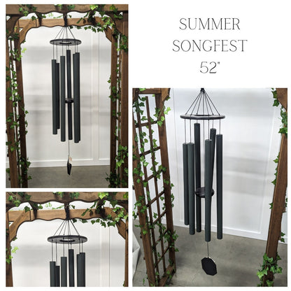 Wind Chimes, Jade Aluminum Tubes, Outdoor Decor, Amish Handcrafted, Ozark echoes series, Jade
