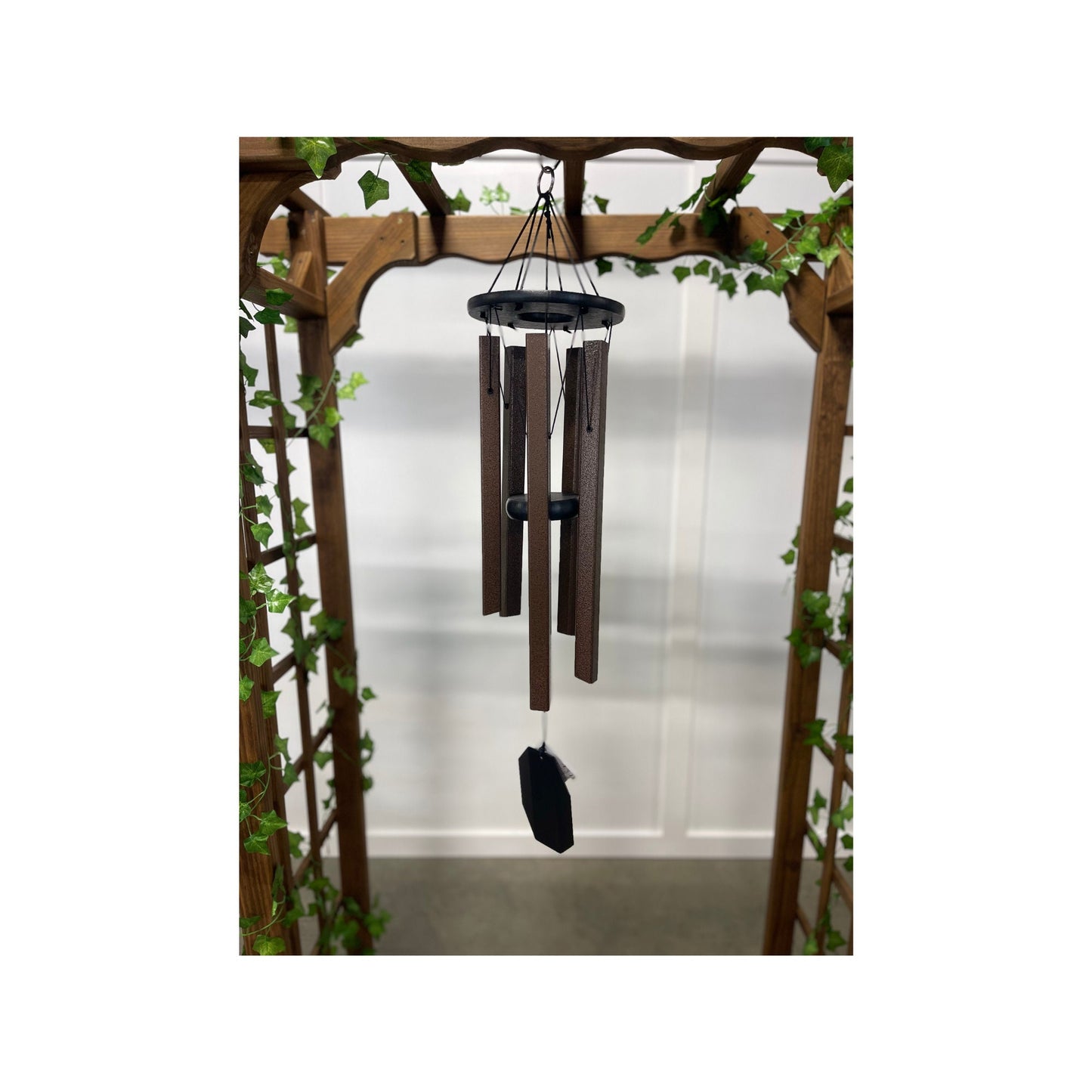 Large Wind Chimes - 1" square bronze aluminum tubes - Eco Friendly - Amish made