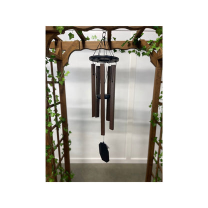 Large Wind Chimes - 1" square bronze aluminum tubes - Eco Friendly - Amish made