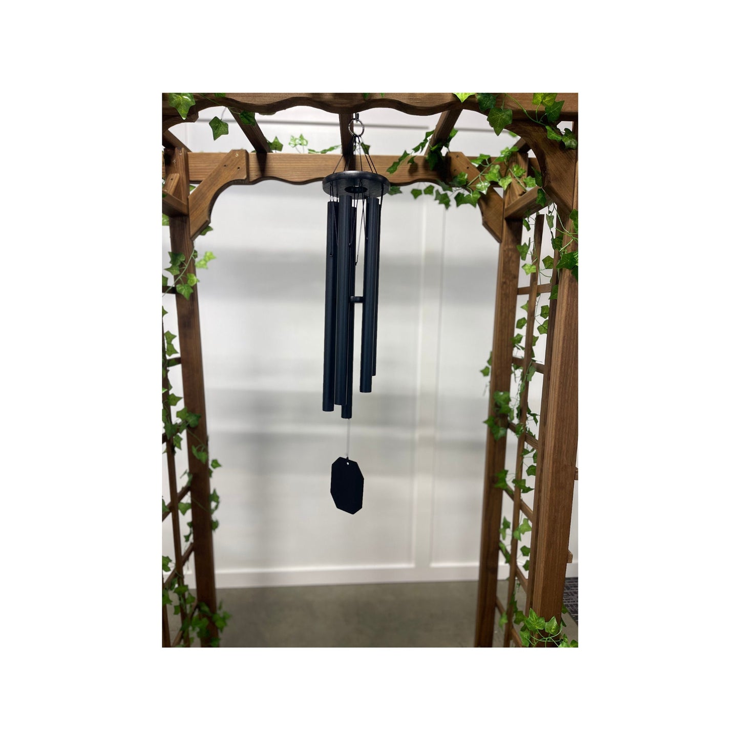 Large Wind Chimes - Black 1.5" round Aluminum Tubes - Amish made