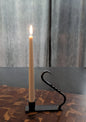 Wrought Iron Windowsill Taper Candle Holder with Handle - Amish handmade in the USA