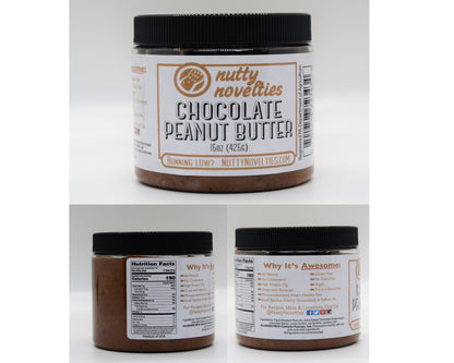 Peanut Butter and Variety of Nut Butters (1 Pack), All Natural, Vegan and Gluten Free, Locally made in PA