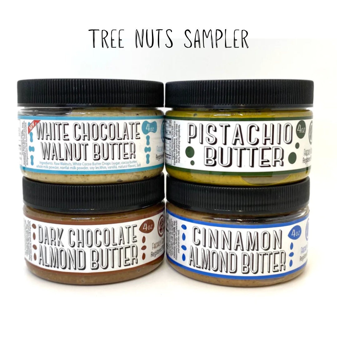 Sampler Peanut Butter & Variety of Nut Butters - Gift Baskets - All Natural, Vegan & GF - small batch