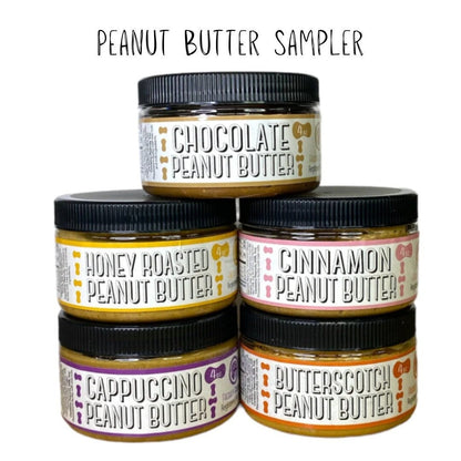 Sampler Peanut Butter & Variety of Nut Butters - Gift Baskets - All Natural, Vegan & GF - small batch