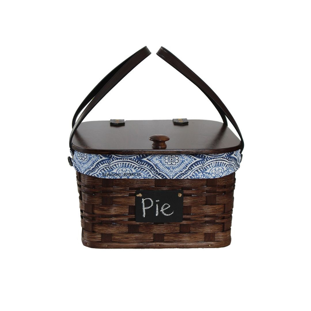 Basket with handles - 3 colors - optional liner - amish handwoven