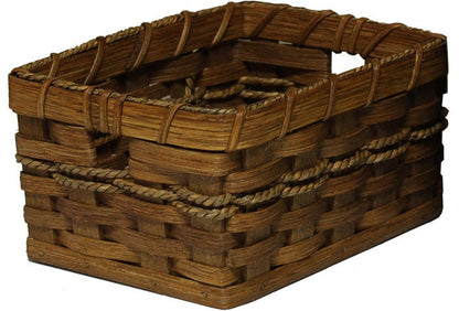 Woven Essentials Basket, Amish Handmade Woven Basket, Customizable