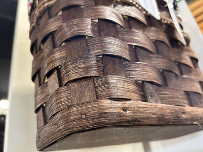 Woven Stair Step Basket with Chalkboard option, Amish Handmade Woven Basket, Customizable