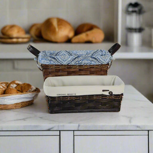 Woven Bread Basket, Amish Handmade Woven Basket, Customizable