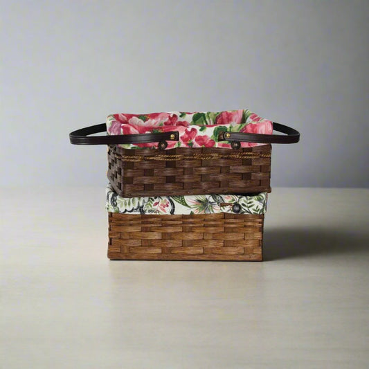 Woven Market Basket, Amish Handmade Woven Basket, Customizable