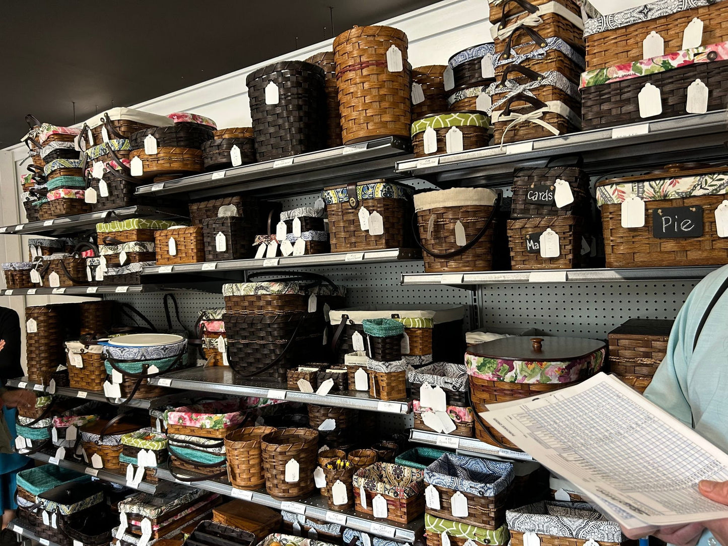 Woven Magazine Rack Basket, Amish Handmade Woven Basket, Customizable