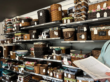 Woven Magazine Rack Basket, Amish Handmade Woven Basket, Customizable