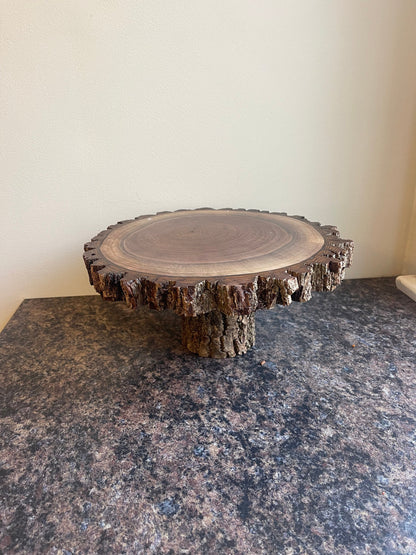 Live Edge Wooden Centerpiece - Donut & Cupcake Stand, Charcuterie Board - Amish Made