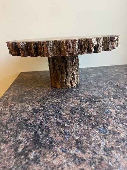 Live Edge Wooden Centerpiece - Donut & Cupcake Stand, Charcuterie Board - Amish Made