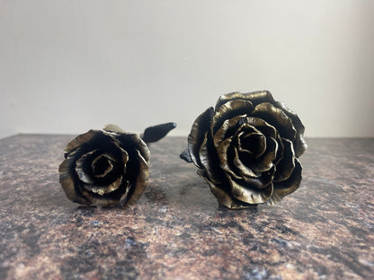 Amish Blacksmith Forged Rose - Small & Large Sizes - Artificial Flower