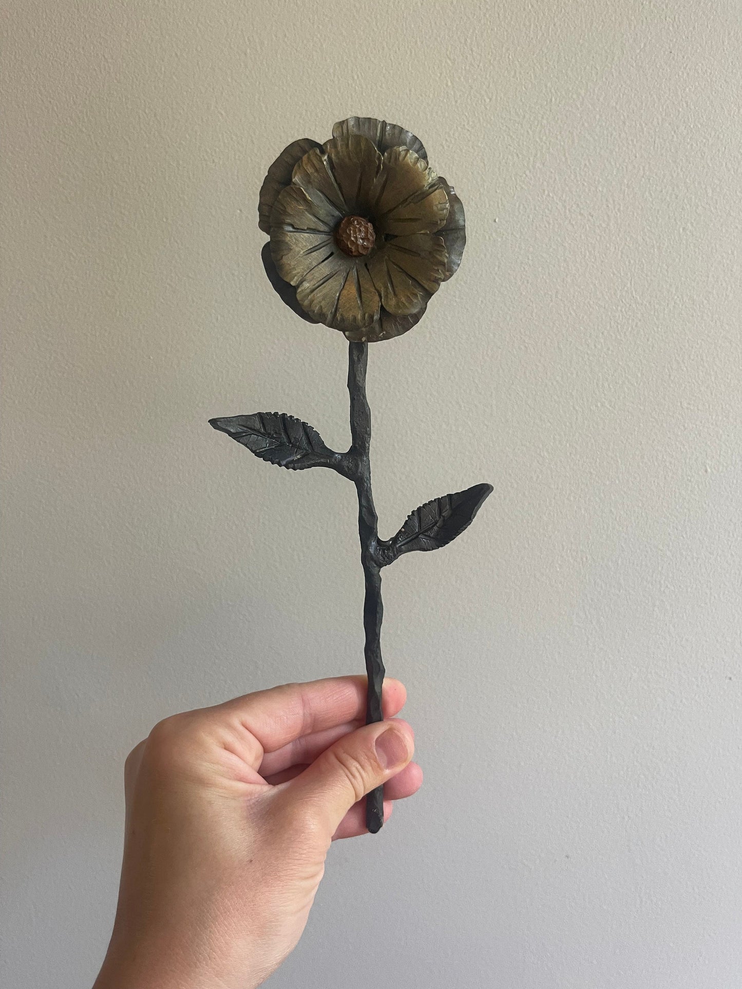 Amish Blacksmith Forged Steel Petunia - Artificial Flower