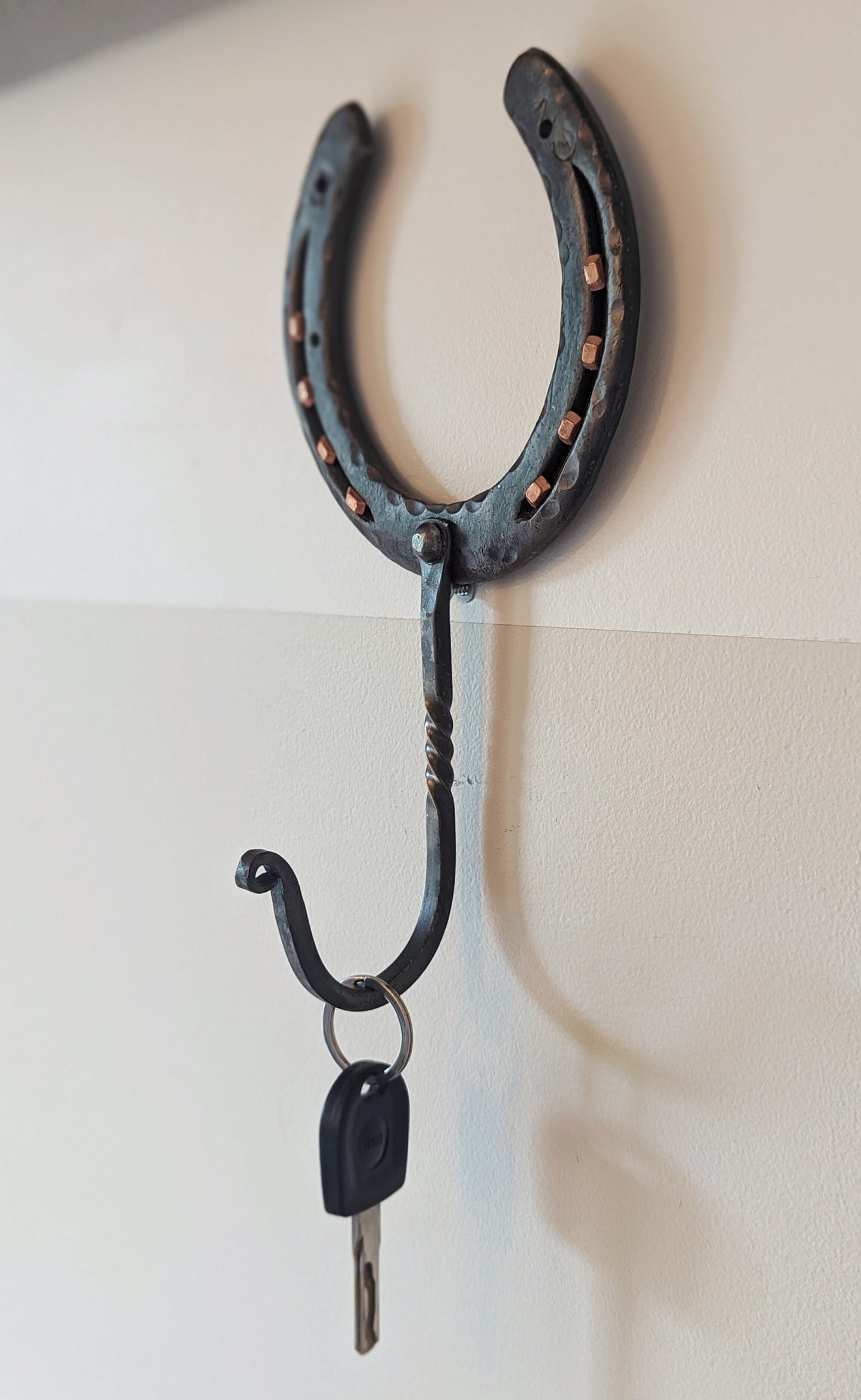 Amish Blacksmith Forged Horseshoe Hook - Wall Decoration Hooks