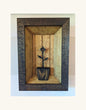 Wooden Shadow Box- Metal Flower Holder- Amish made (Flower Sold Separately)