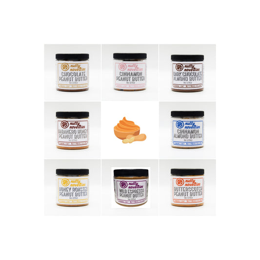 Peanut Butter and other various Nut Butters - 8 oz (pack of 3) - All Natural ingredients - Vegan & Gluten Free options - small batch - made in PA