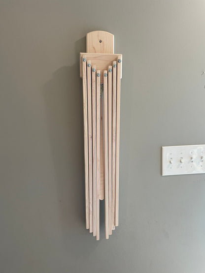 Wall Mount Clothes Drying Rack- Wooden Ladder Mount Holds 250 lbs- Amish Handmade