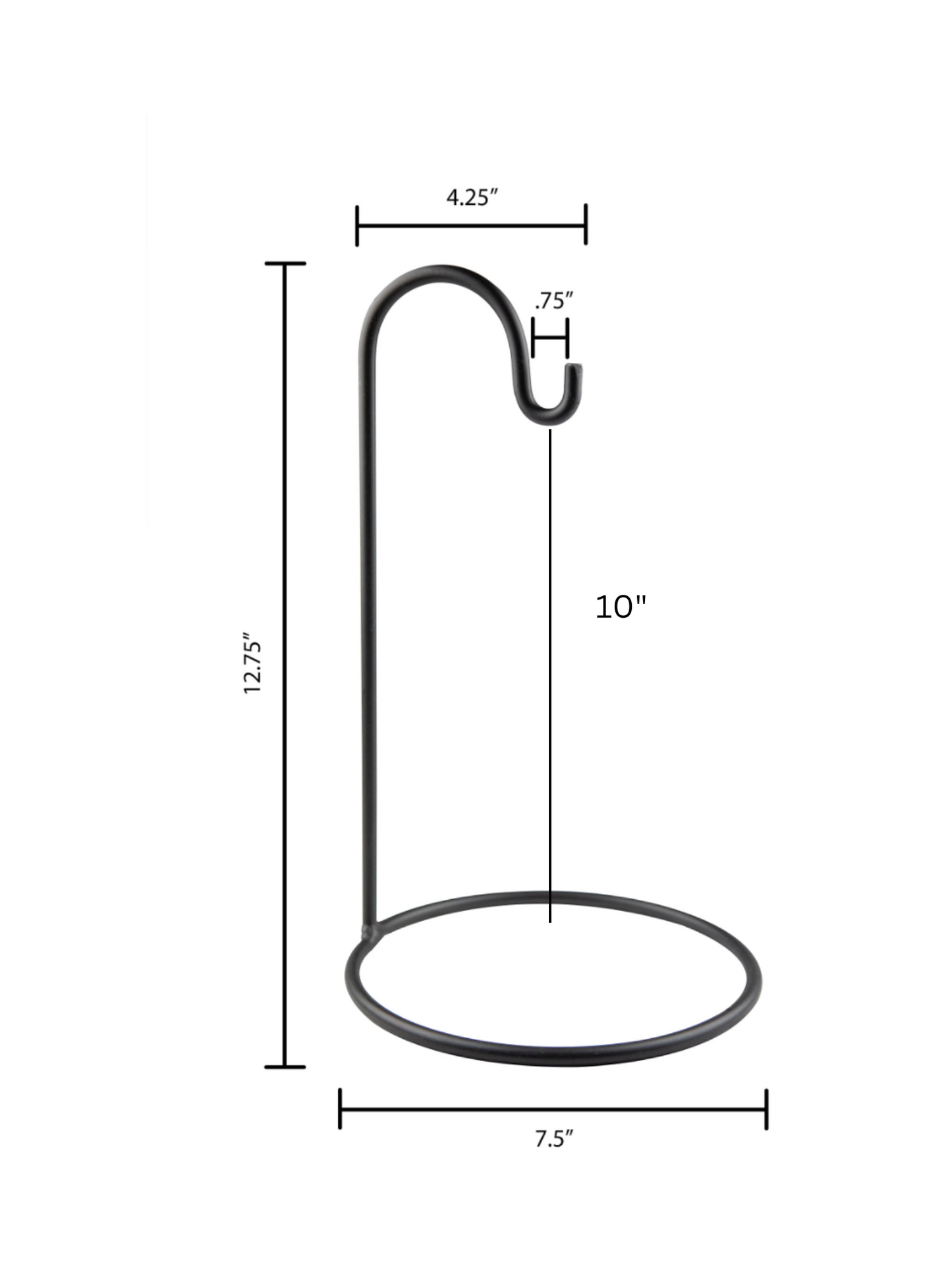 Counter Stand - bell stand - small, medium, large - wrought iron - amish made