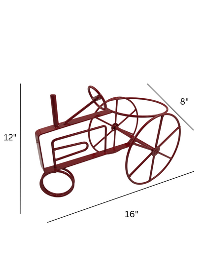 Tractor Flower planter - John Deere Green, CNH Case International Red, New Holland Blue - Powder Coated - amish made