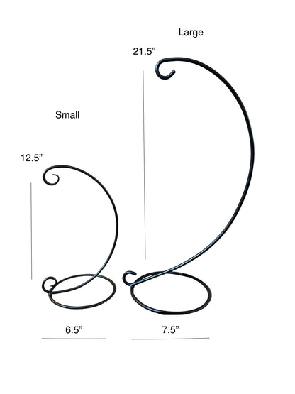 Wrought Iron Counter Stand – Rustic Bell Stand, Lantern Holder, Ornament Hanger, Banana Stand, Fruit Holder – small & large