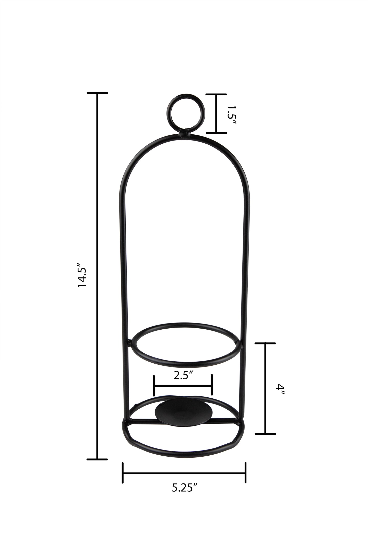 Wrought Iron Hanging/standing Candle Holder - Metal - Made in USA - Amish made