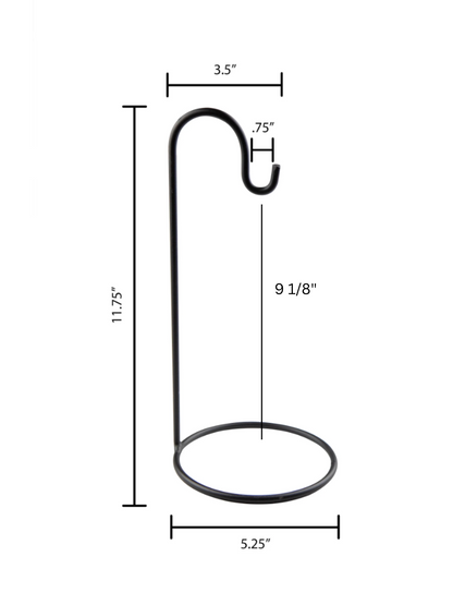 Counter Stand - bell stand - small, medium, large - wrought iron - amish made