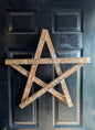 Rustic Wooden Star – Handmade Amish Christmas Decor, Wood lathe, 24 inch