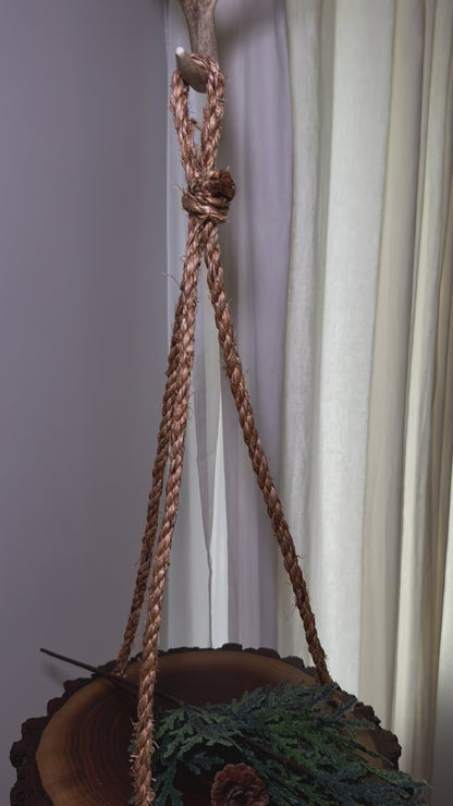Wooden Hanging Display 12", Black Walnut Wood- Amish Made